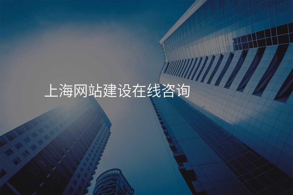 上海網站建(jian)設(shè)在(zai)線(xiàn)咨詢